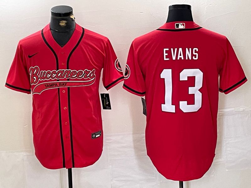 Men Tampa Bay Buccaneers #13 Evans Red Joint Name 2024 Nike Limited NFL Jersey style 1->tampa bay buccaneers->NFL Jersey
